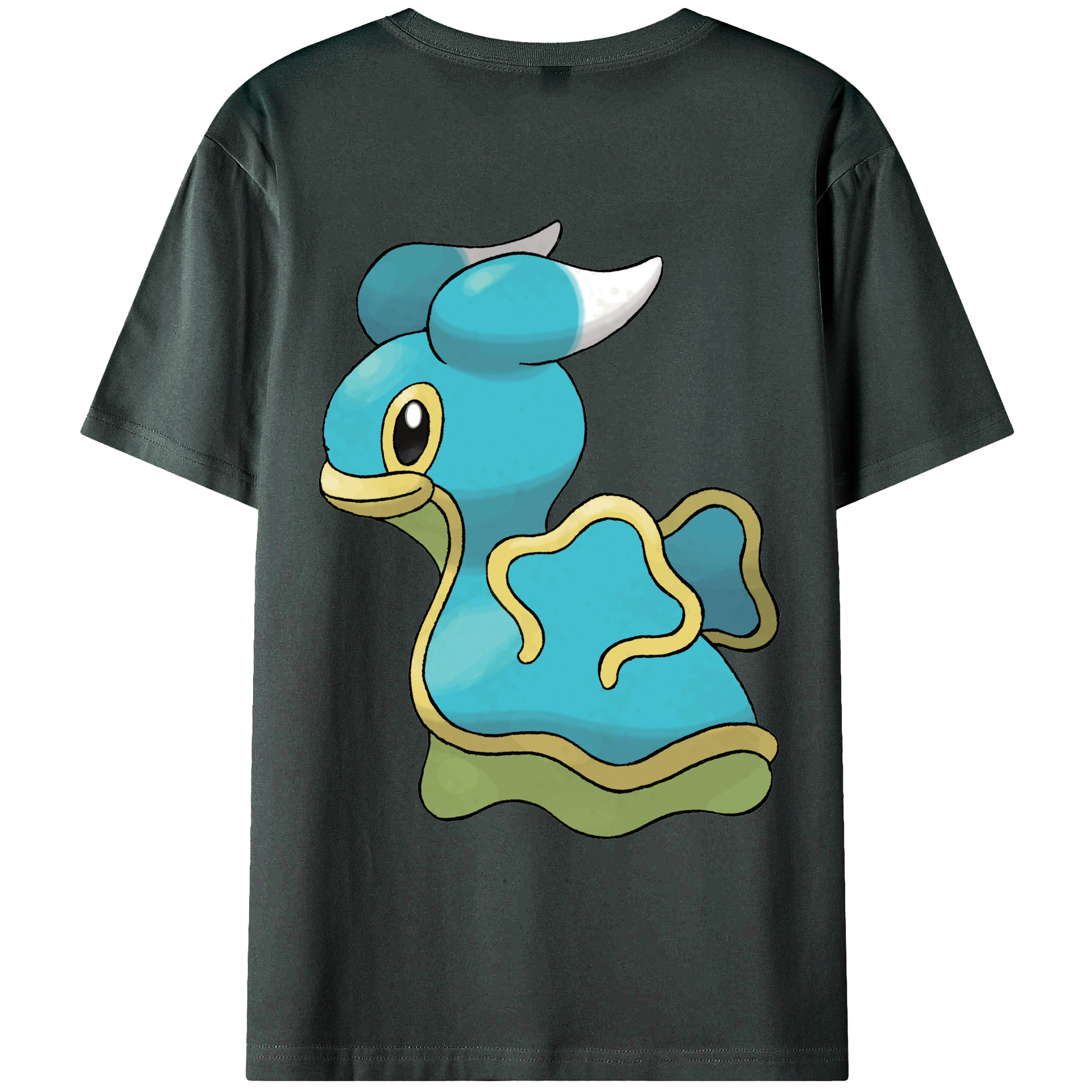 （画像用） ポケットモンスター Pokémon 綿100％ メンズ半袖Tシャツ（バックプリント） 通気性
